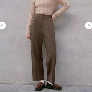 BNWT Petite Studio André Trousers Brown - M